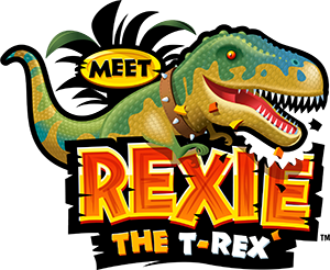 Meet Rexie the T-Rex Logo