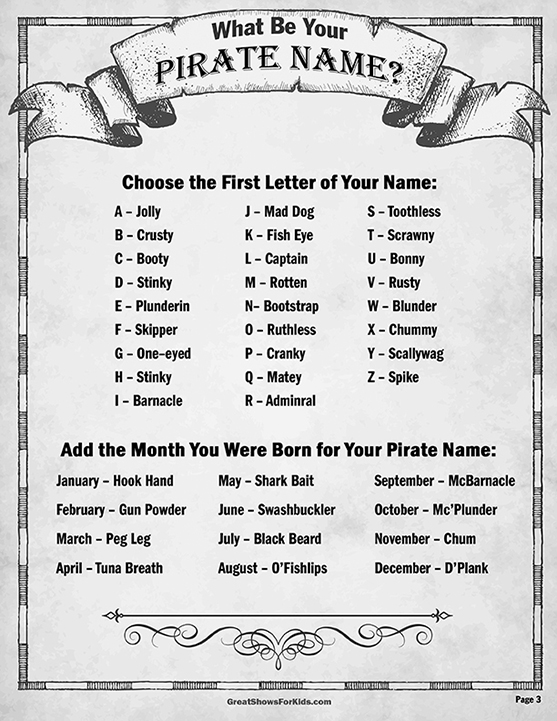 Activity Packet Sheet