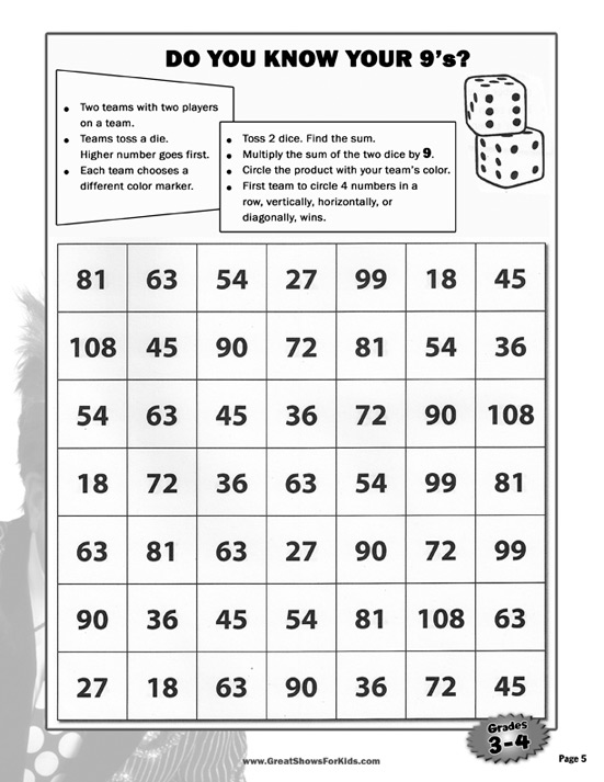 Activity Packet Sheet