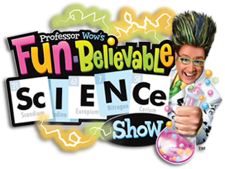 Professor Wow’s Fun-Believable Science Show Logo